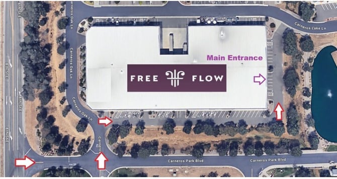 Free Flow Wines Facility Map